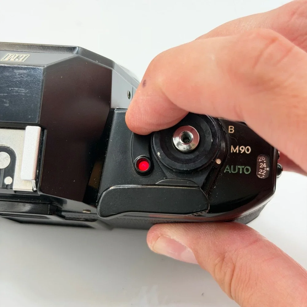 Nikon EM 35mm Film SLR Camera Body Black Compact Auto Japan Tested & Working!